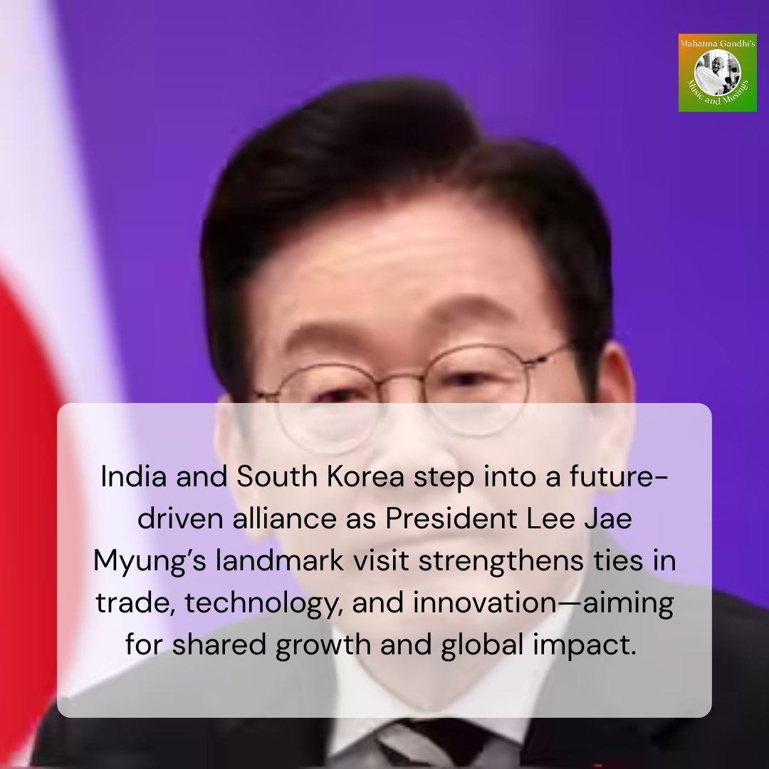 seva_shabari's tweet image. India and South Korea Forge a Futuristic Partnership: President Lee Jae-myung’s Landmark Visit to India
Read more at shabariseva.com/.../india-and-…...
Image source: firstpost.com/.../india-an-u…...
#India #SouthKorea #Partnership #LeeJaeMyung #FuturisticCollaboration #LandmarkVisit #Bilateral