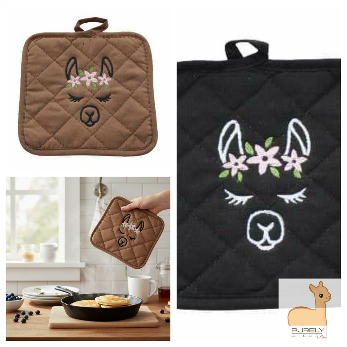 PurelyAlpacaX's tweet image. Transform your kitchen experience with our Blissful Alpaca Pot Holders for just $13.95! Protect your hands in style today. #KitchenEssentials #HomeDecor

Shop Now purelyalpaca.com/products/bliss…