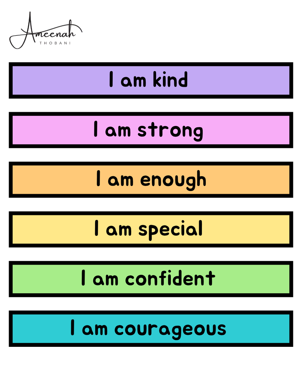 ameenahthobani's tweet image. Repeat this today:

I am enough.
I am strong.
I am confident.

Say it until you believe it.

#Affirmations #Mindset #Confidence #SelfGrowth #MentalHealth