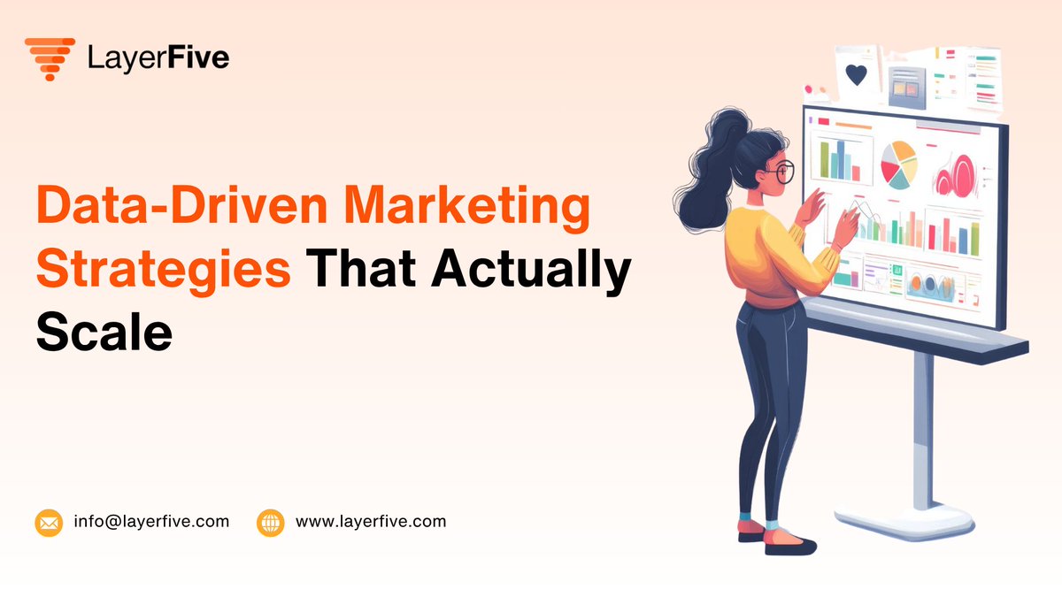 Data-Driven Marketing Strategies That Actually Scale

Book a 30-min sync: cal.com/layerfive/sync…

#DataDrivenMarketing #MarketingAnalytics #MarketingAttribution #FirstPartyData #EcommerceMarketing #MarketingROI

layerfive.com/blog/data-driv…