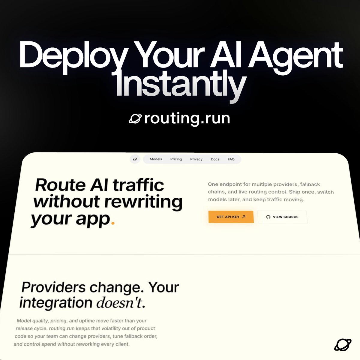routing.run tweet media