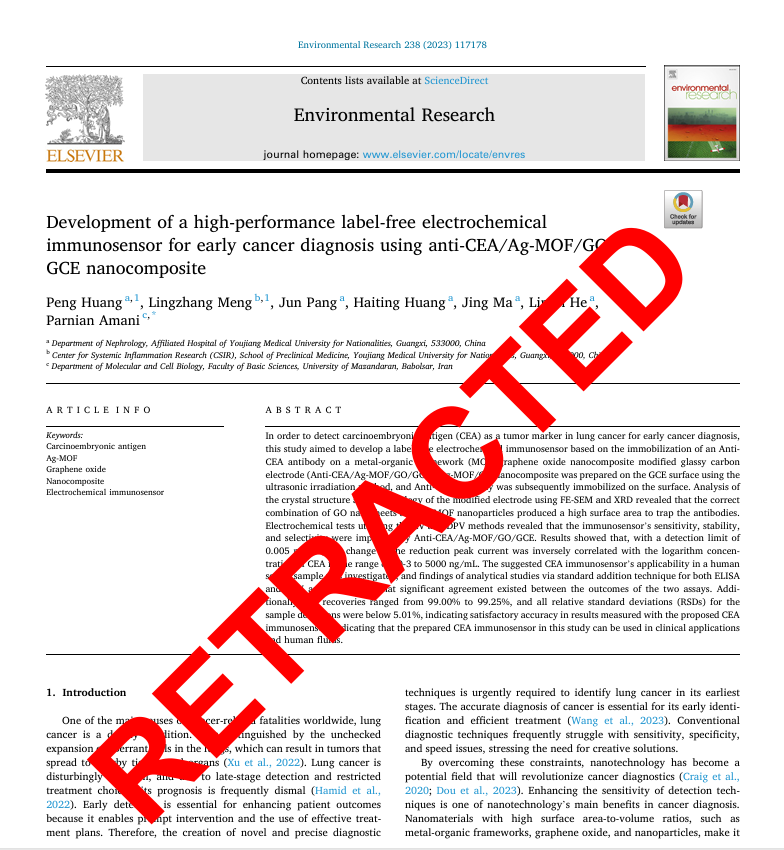 Spottingthespot's tweet image. 6 authors added to the paper.... Yeah, there are only 7 authors in total so all but 1 are 'new authors'. Paper mill bought crap it is! #papermill #fraud ! There are thousands of such papers and hardly any of these papers get retracted. Time to wake up! @ElsevierConnect