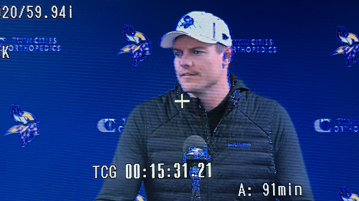 JTMessinger's tweet image. The Vikings held their pre-draft availability today with Justin Jefferson, Kevin O’Connell, and Rob Brzezinski taking questions.

Brzezinski: “We have done some things differently,” post Kwesi.

They also have no update on Harrison Smith’s plans for this season.

@kare11 #Skol