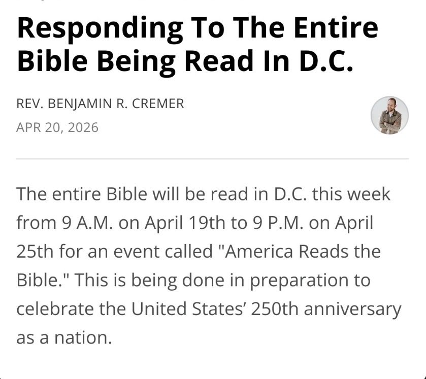 Rev. Benjamin Cremer tweet media