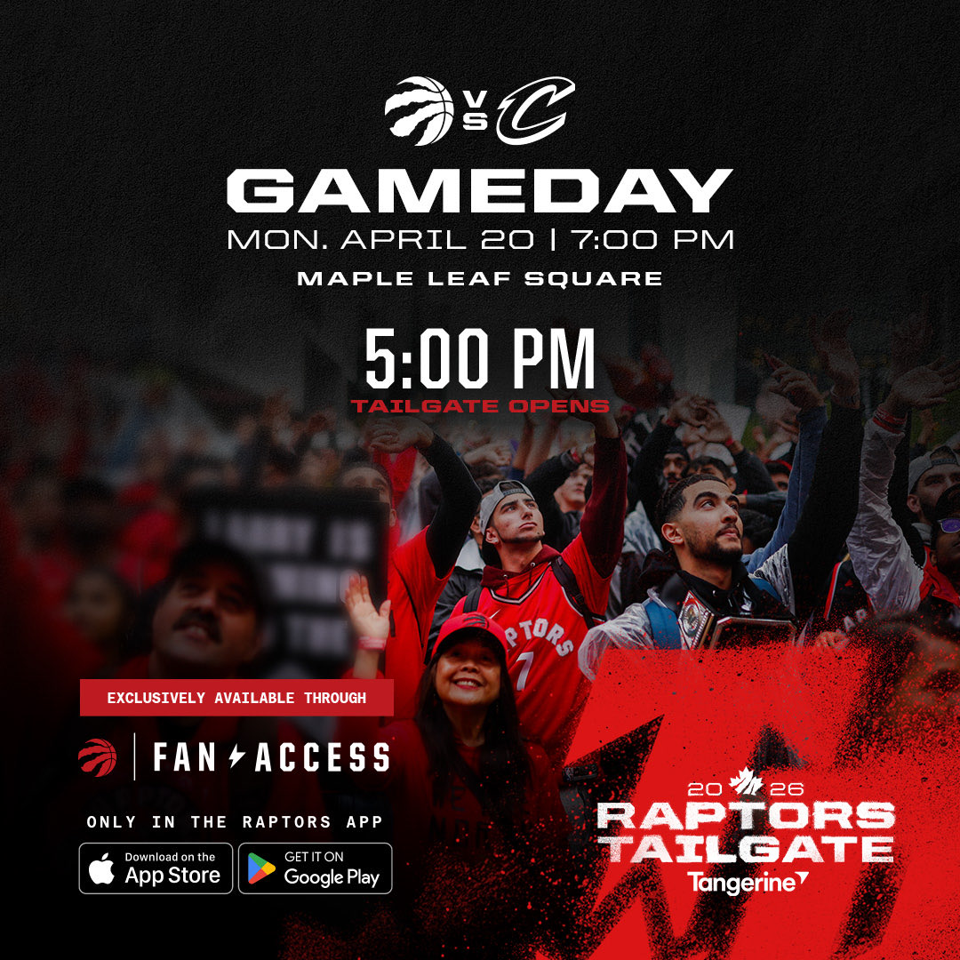 Raptors's tweet image. See y’all tonight 👀 #WeTheNorth 

⌚️: Raptors Tailgate opens at 5pm