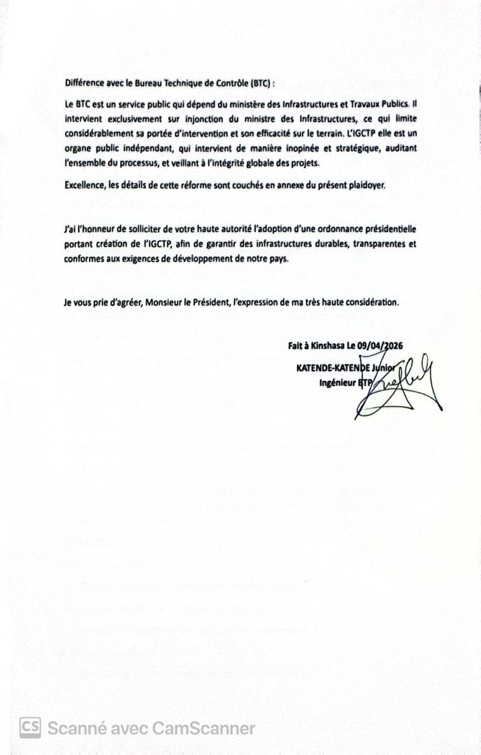 Le plaidoyer de Junior Katende interpelle sur l’avenir des infrastructures en RDC.
Adressé au Président Félix Tshisekedi, il propose des solutions concrètes.
Transparence, durabilité et qualité au cœur du débat 🇨🇩
<a href="/Presidence_RDC/">Présidence RDC 🇨🇩</a> 
<a href="/ClmentKatendeJ1/">katende junior.</a>