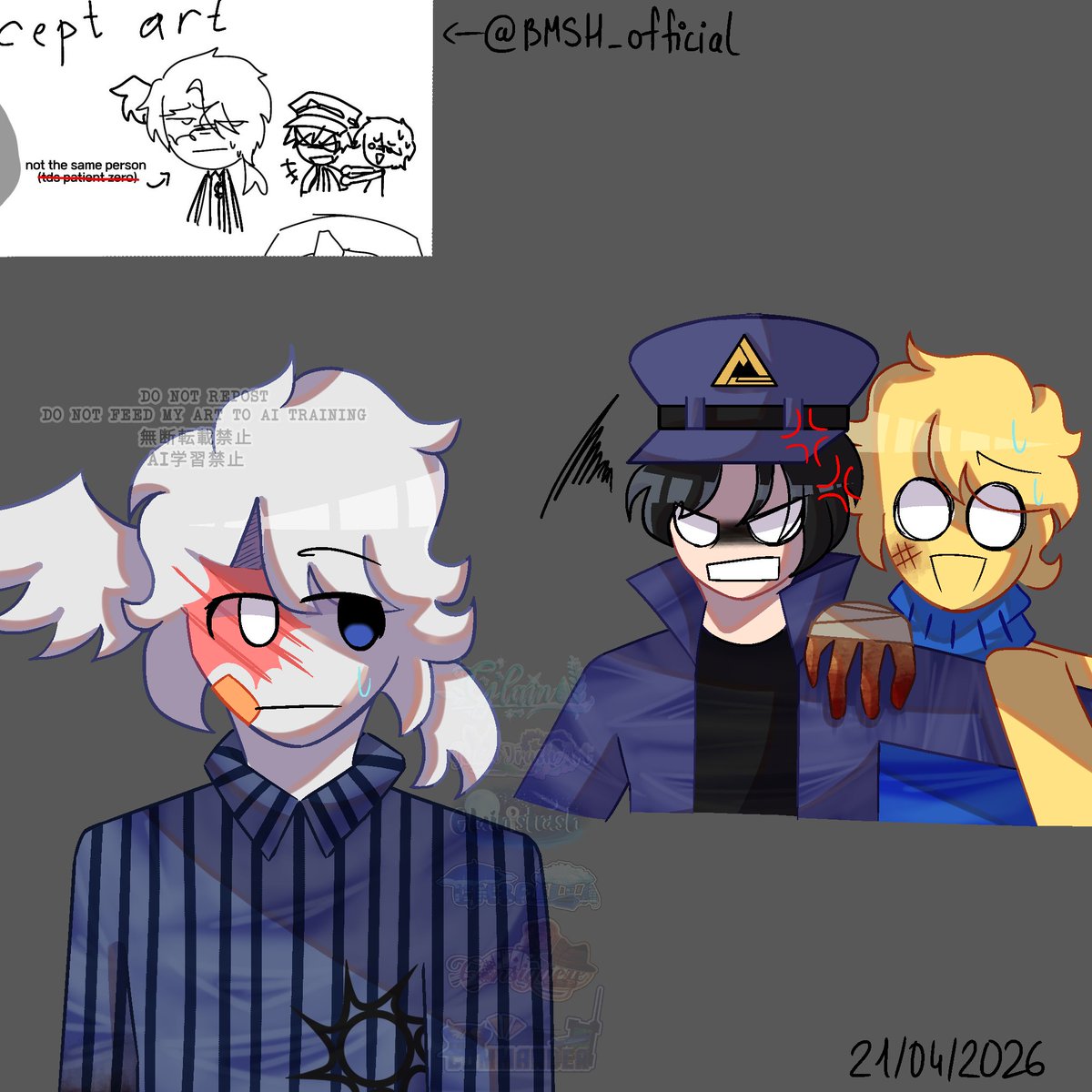 GlainTrashArt's tweet photo. redraw the little thing for @BMSH_official because they look cute lol https://t.co/pxv20iU41c
