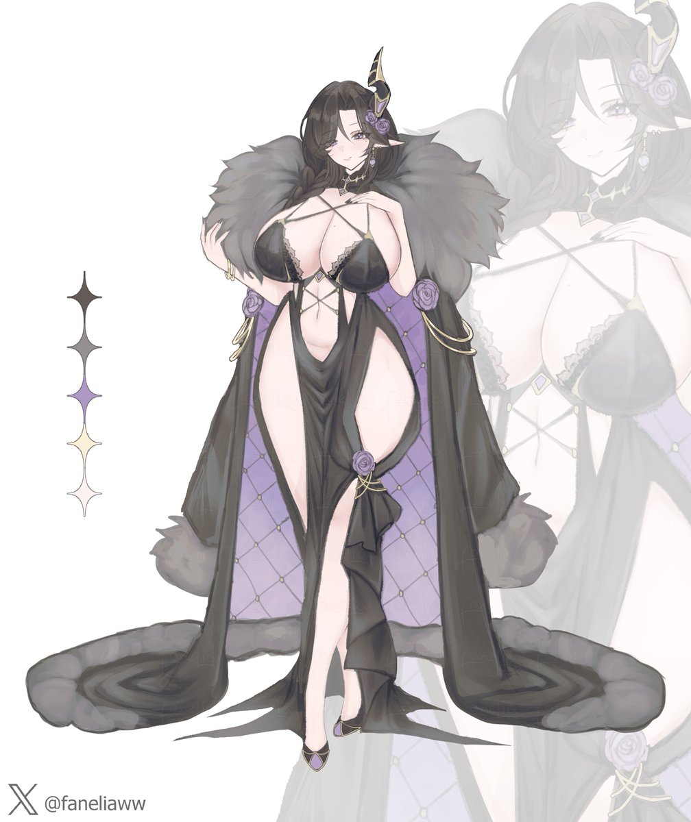 faneliaww's tweet image. Adoptable [ Lady ]  
#adoptable #characterdesign