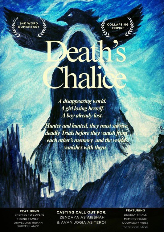 ⭐️DEATH’S CHALICE⭐️
 is in the voting list under ORIGINAL ARTWORK for🎬🎬 #posterpit #posterpitawards  
if you’d like to vote would really appreciate it. 💕
Equally, there are lots of beautiful posters &amp; fantastic pitches in all categories #writingcommunity check it out 🍿🍿🎬🎬