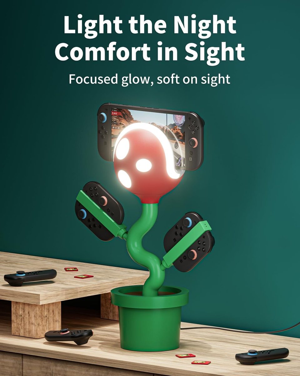 Jyggy11's tweet image. Ok this #Nintendo #switch2 dock Rules.

4k60 with a cooling fan AND it’s a lamp!
So funny!

amzn.to/4evTRIG