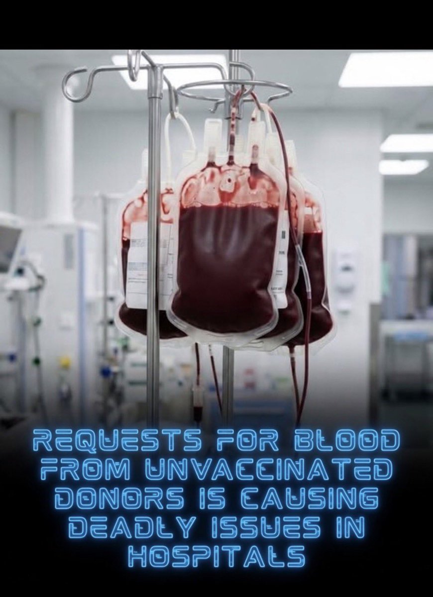 MrsEvans916's tweet photo. Are you able to access unvaxxed blood in your state? https://t.co/drNhFTiCu9