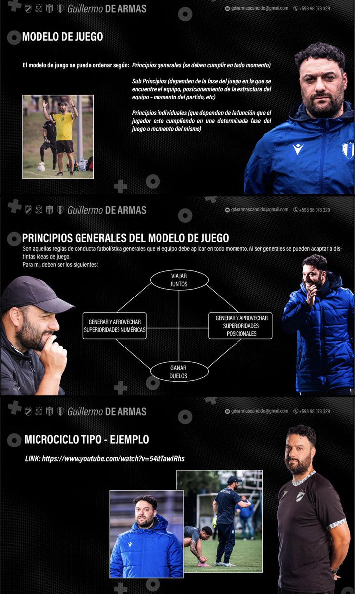 gdearmas5's tweet photo. Hola a todos! Comparto por acá un resumen de mi desarrollo profesional y nuestra metodología, la cual hemos llevado adelante tanto en @FormativasCAP como en Juventud y Danubio como parte del CT de Diego Monarriz. Gracias a Matías Calise por la creación del documento y… https://t.co/Rmc0JaSlpW