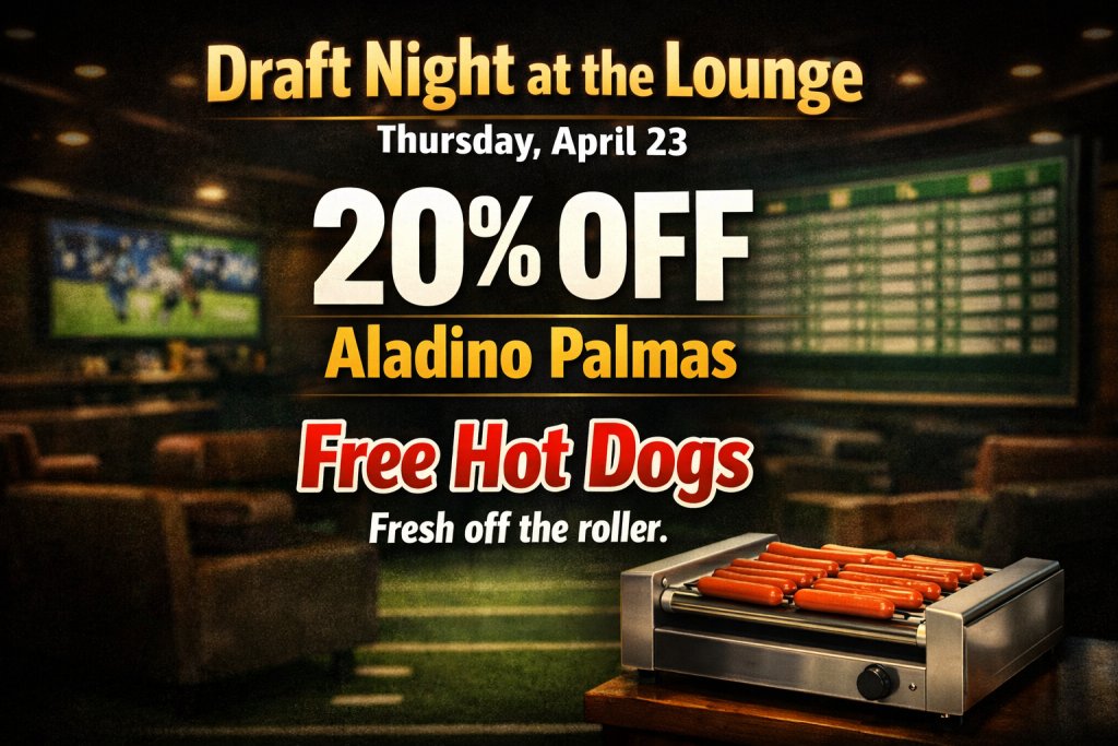 NLCigar's tweet photo. This Thursday join us for Draft Night, and don't forget, this Friday is our Italian Night event! Details for the Italian night event are online at: https://t.co/SlR53ewJw9 https://t.co/JJ7pUNG0C2