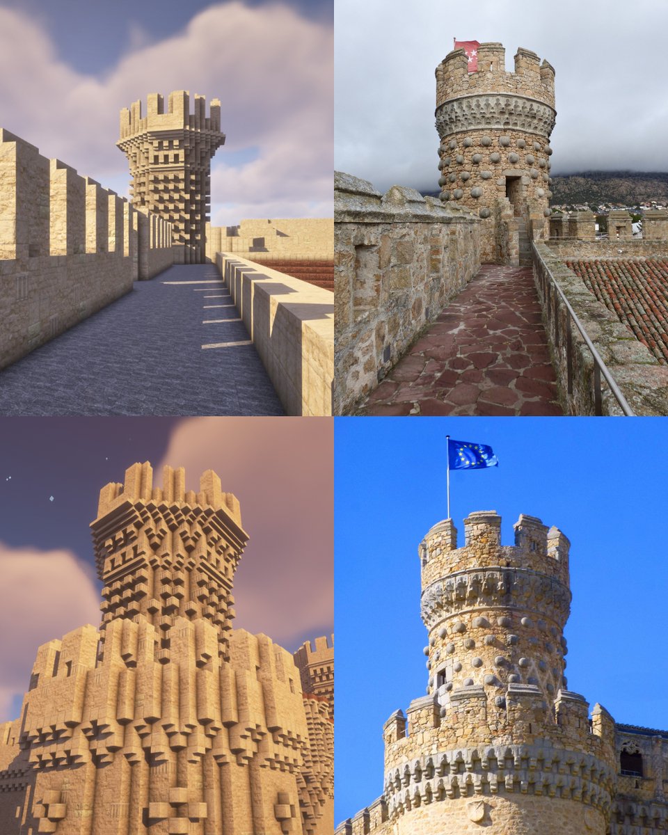 Minecrafteate's tweet photo. Castillo de Manzanares el Real: Minecraft vs Realidad

#madrid #manzanareselreal #minecraft #minecraftbuilds #minecraftbuildings #minecraftbuild #minecraftbuilding #minecraftideas #minecraftcreative #minecrafters #minecraftedu

Fuente fotos reales: Wikimedia Commons https://t.co/PHkepS1grN