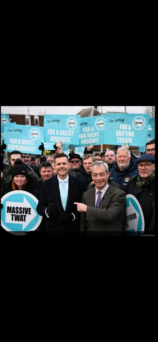 PaulBurkester's tweet image. Jut remember Kids 
#Reform MP'S Failed Tories 
#Conservative MP'S kindergarten for Reform 
#Anderson Failed wherever he went GRIFTING FACIST Goon
@LeeAndersonMP_ 
#ReformUK get in the bin