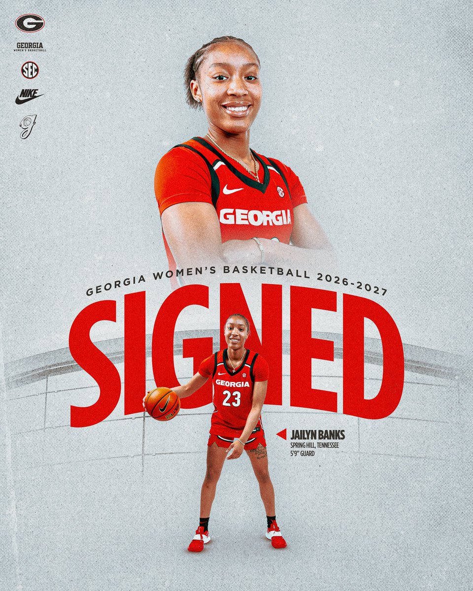 Georgia’s newest Lady Bulldog 🐶

Welcome to Athens, Jailyn ‼️

#GoDawgs