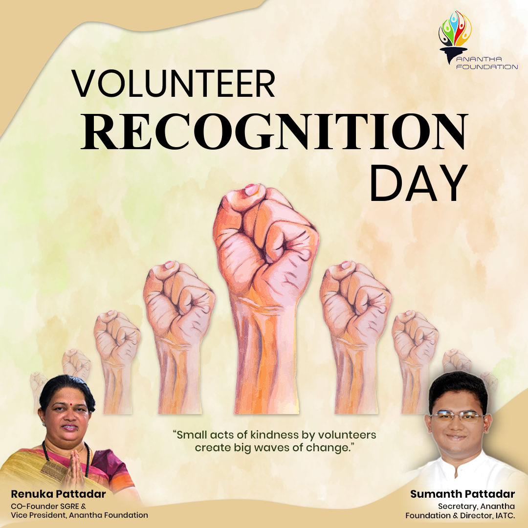 Renuka678's tweet image. Volunteers are the heartbeat of change—turning compassion into action every single day. Today, we celebrate the spirit, dedication, and impact of every helping hand. 🤝✨

#VolunteerRecognitionDay #VolunteersMakeADifference #CommunityHeroes #ActOfKindness #SocialImpact