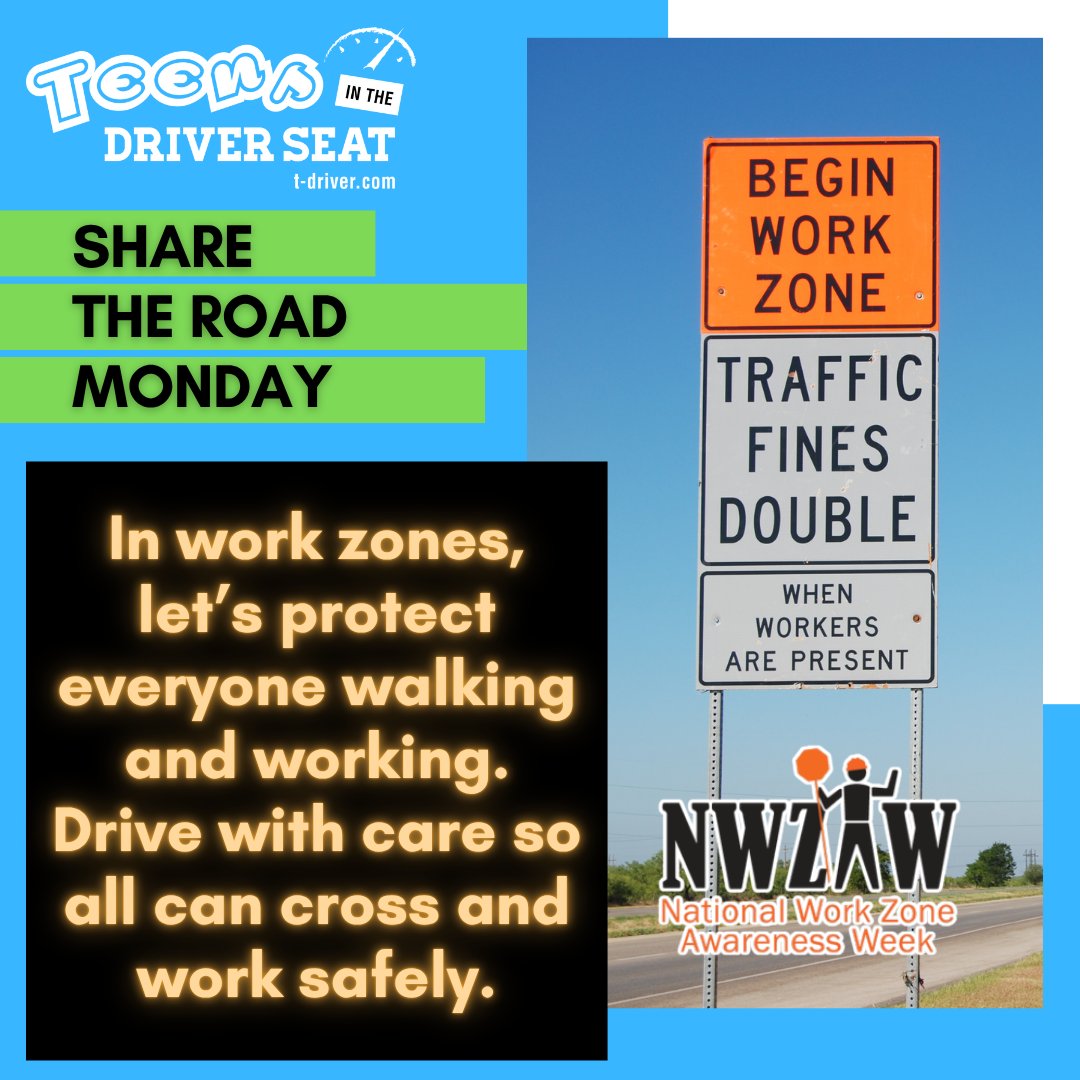 YouthWalkBike's tweet image. 🚧 Share the Road Monday!

Work zones mean more people on foot—let’s protect everyone walking and working.

💥 Slow down, stay alert, and give space every time you drive through.

Learn more: bit.ly/368vVui

#DriveLikeATexan #SafeDriving #ShareTheRoad