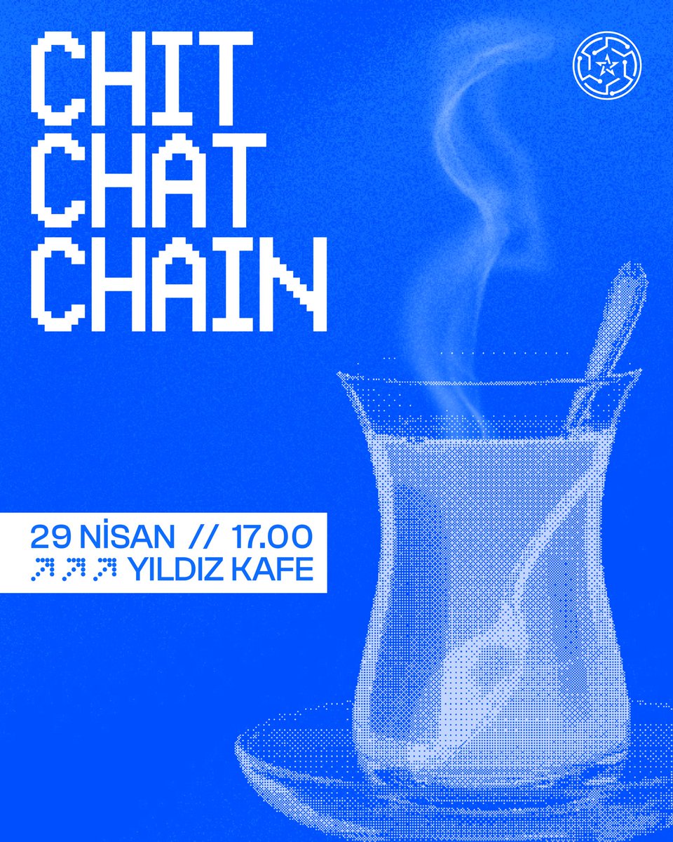 BlockchainYtu's tweet photo. Vizeler bittiğine göre Chit Chat Chain için buluşabiliriz!✨ 

Gelecek hafta hem sohbet edeceğiz hem de ETHGlobal Cannes Hackathon detaylarını paylaşacağız.

29 Nisan’da Yıldız Kafe’ye bekliyoruz! https://t.co/mlsThSSLe1