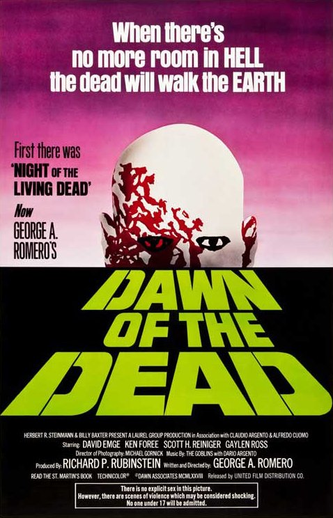16mmInferno's tweet image. 🎬 George A. Romero's game-changing masterpiece "Dawn of the Dead" (1978) had a theatrical screening in New York City, 47 years ago on April 20, 1979. This visceral and gory cult classic was written by Romero himself and features music by Goblin.

#Horror #16mmInferno
