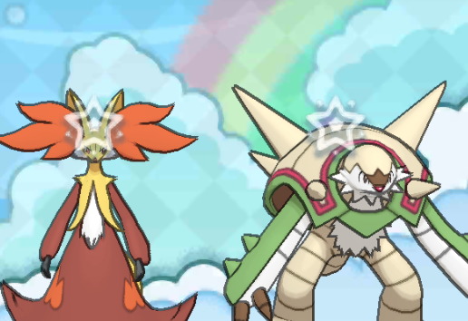 kylerikillkyle's tweet photo. chestnaught literally spawned next to delphox #nooticing 👀👀👀👀👀 https://t.co/ZkYcIRenKx