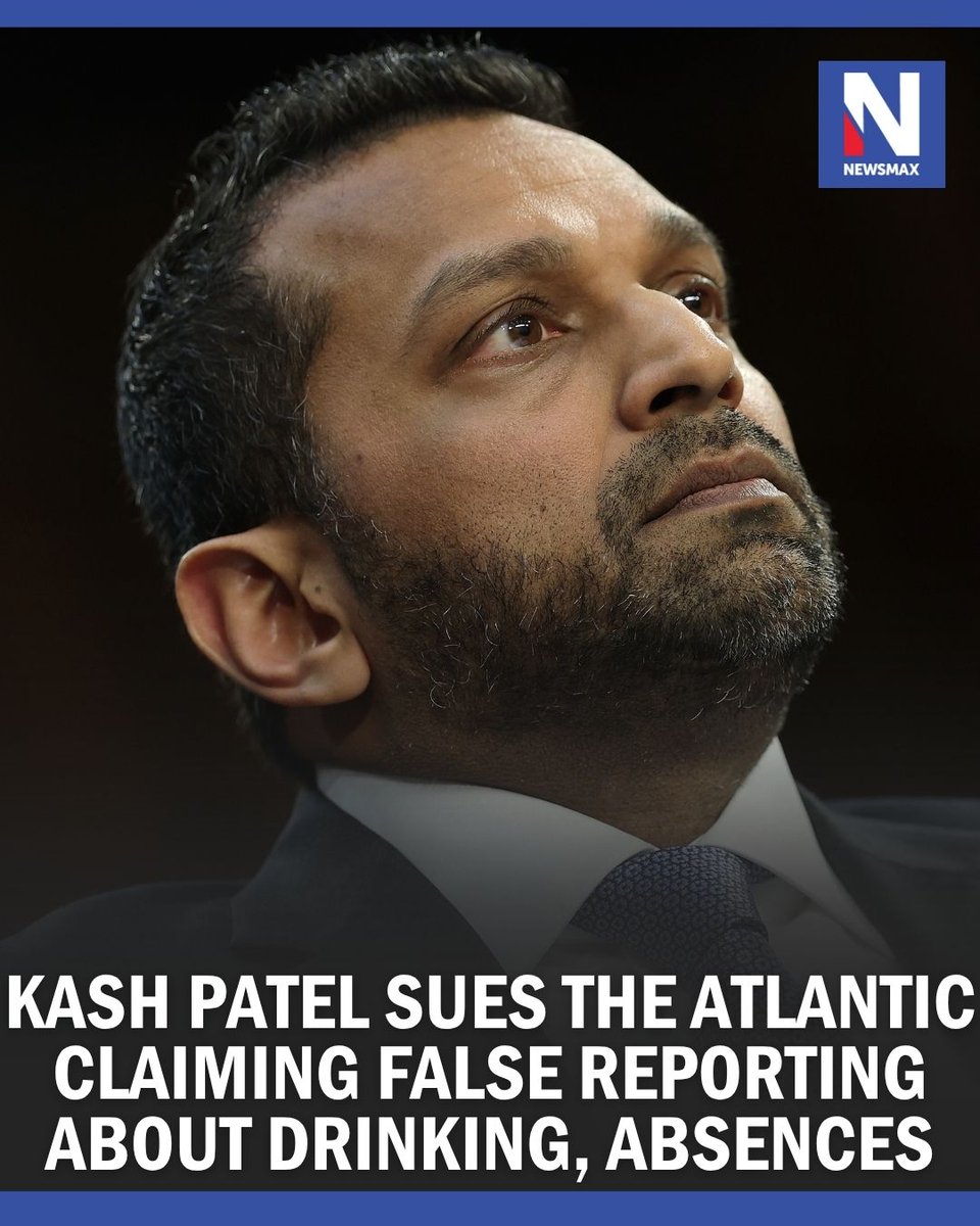 PATEL SUES ATLANTIC: FBI Director Kash Patel filed a defamation lawsuit ...