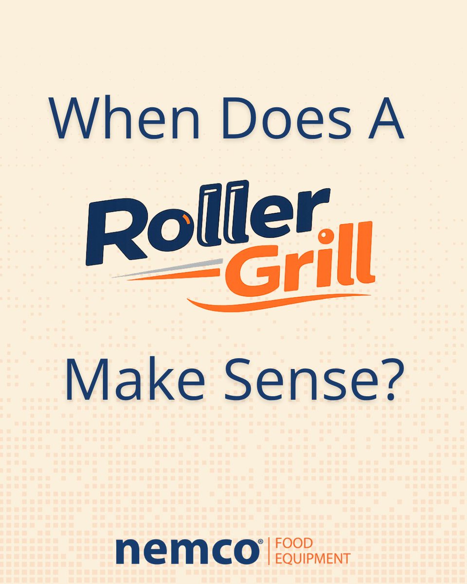 NemcoFoodEquip's tweet image. Traffic. Labor. Impulse buying. Daypart flexibility. Layout.
Five factors that determine whether a roller grill program works for your store. Here's how to evaluate it 👉 hubs.li/Q04cB29H0
#Nemco #CStore #RollerGrill