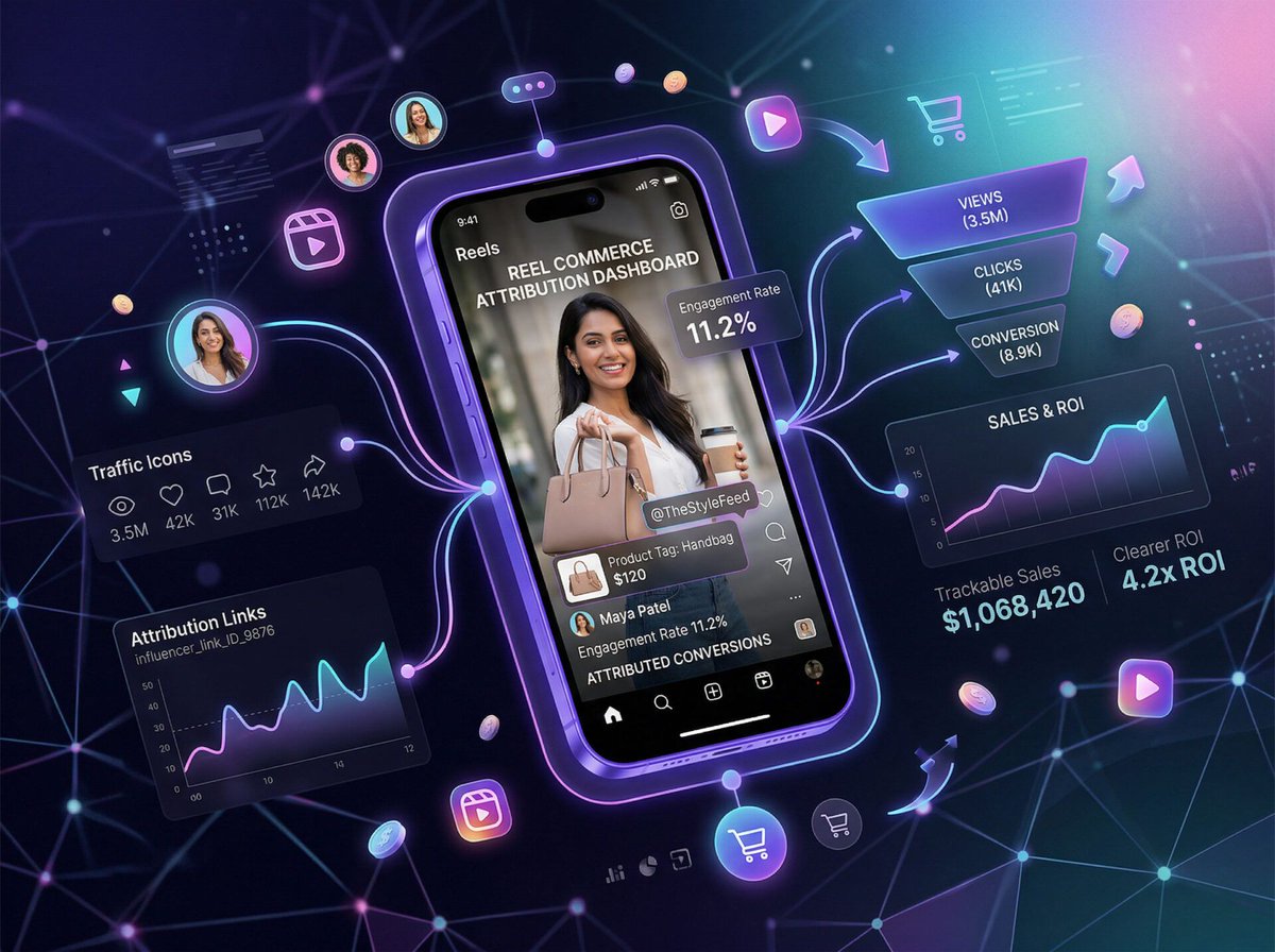 audreytipsfr's tweet image. #SocialCommerce 🎴 Instagram Affiliation : vers une meilleure attribution
Instagram fusionne découverte et achat via les Reels
Cette intégration native transforme la visibilité en action immédiate, mais impose une vision claire du ROI par créateur
•
🧵 1/3
✍️ @stellar_influ