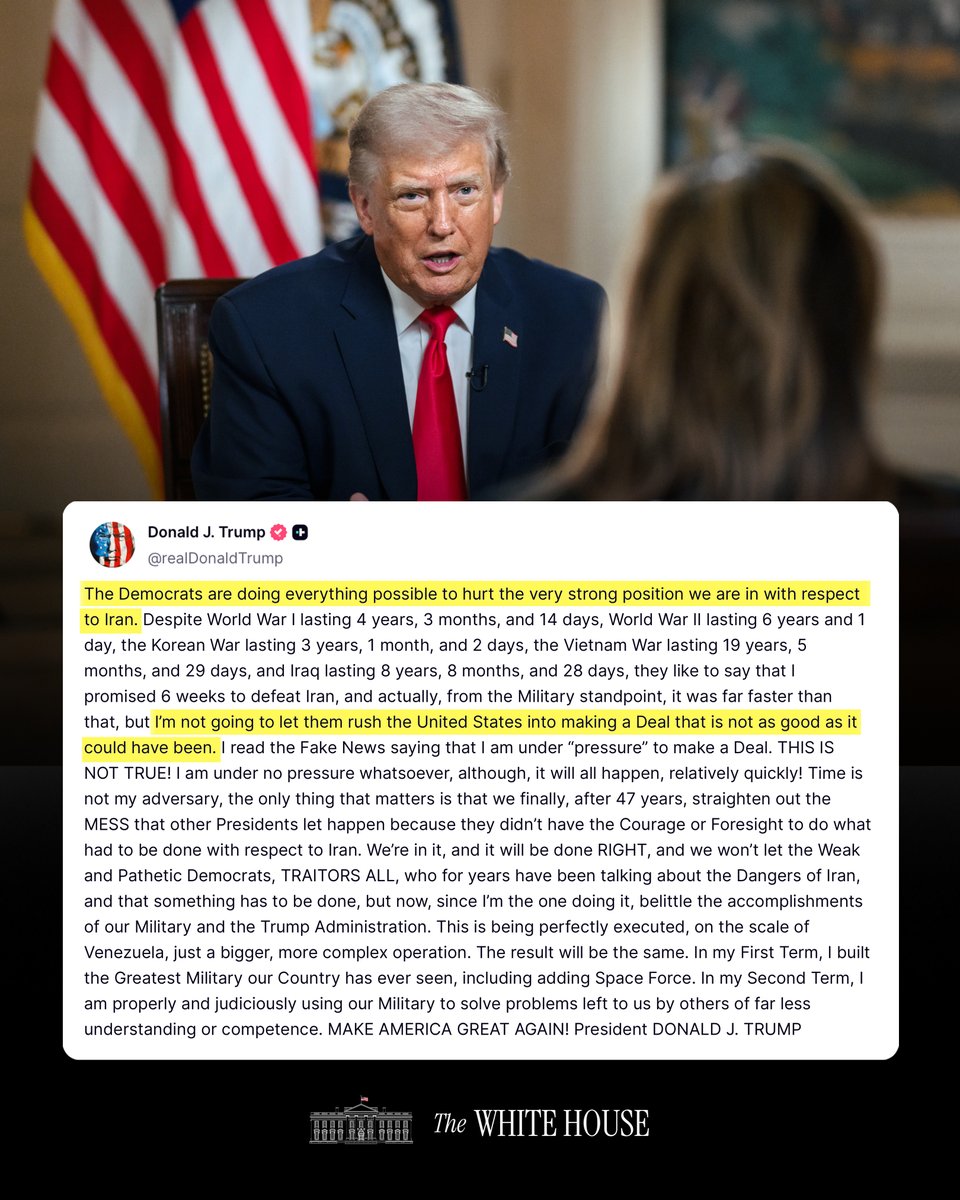 The White House tweet media