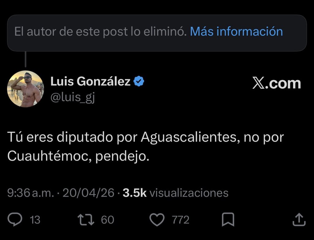 Luis González tweet media