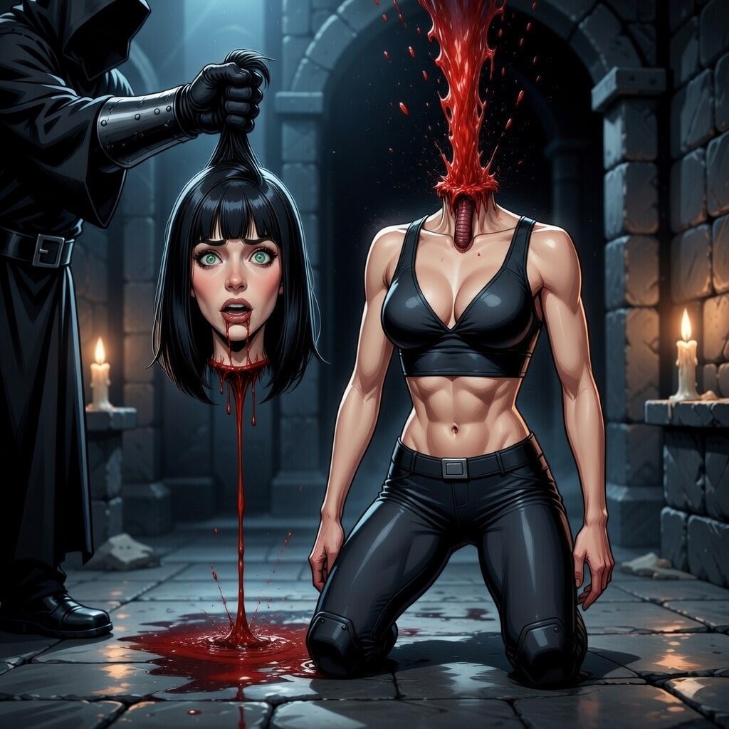 VeraViper88's tweet image. The Reaper admires Ava when he takes her head. The tenderness with which he moves the blade, the look he gives her when he lifts it. Hard not to admire her, given the number of times she's milked him dry.
#splatterpunk #gore #bodyhorror