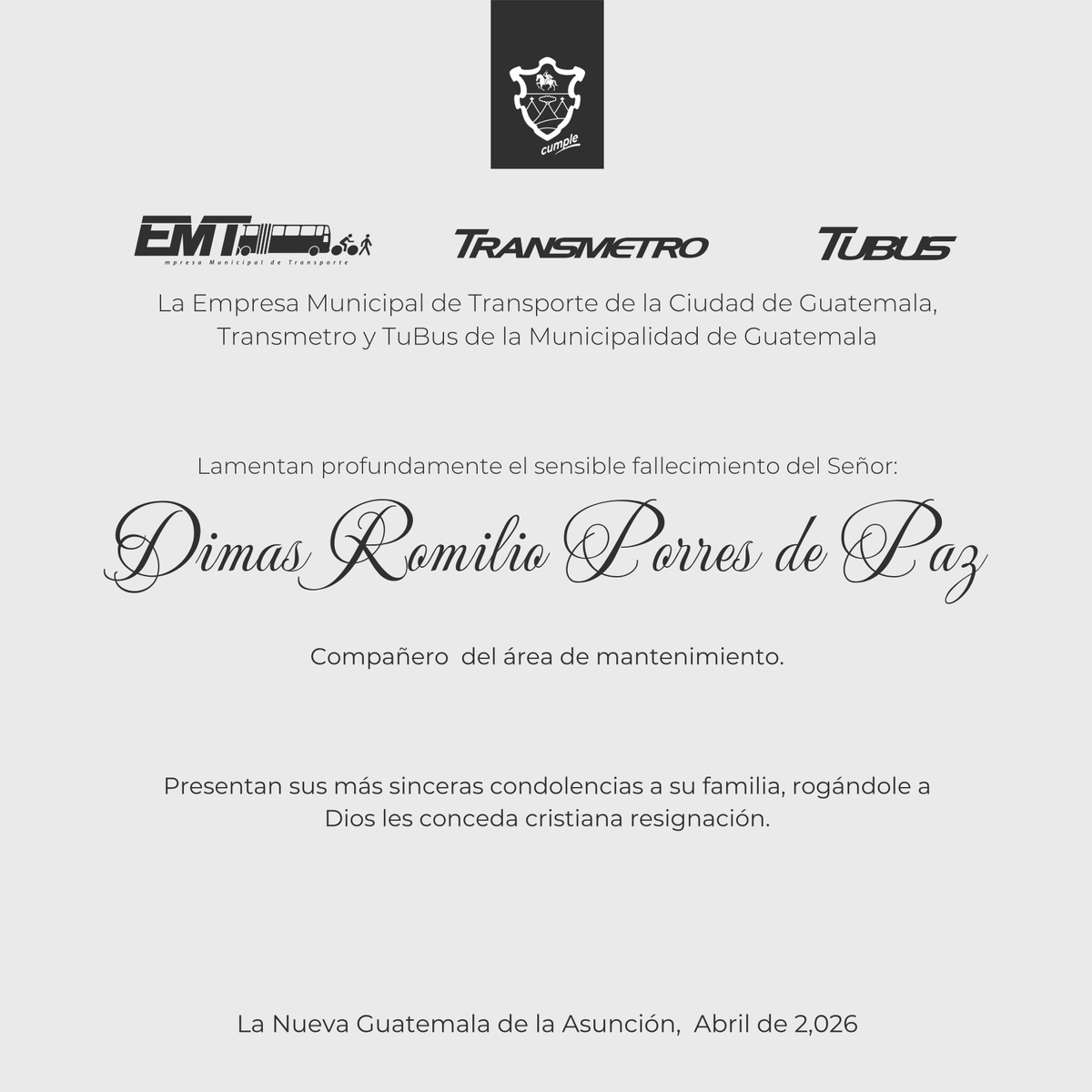 Transmetro MuniGuate tweet media