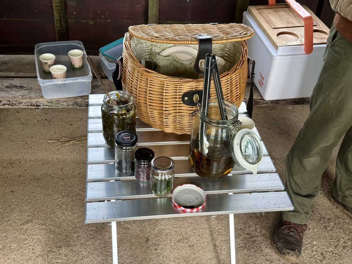 kilted_guide's tweet image. Visited @eastneukseaweed foraging for seaweed before trying some seaweed based snacks - a fabulous presentation from this New Zealander. Also an opportunity for a sea swim and a beach sauna - given weather the swim was not attractive but the sauna.. #tourguide #britainsbestguides