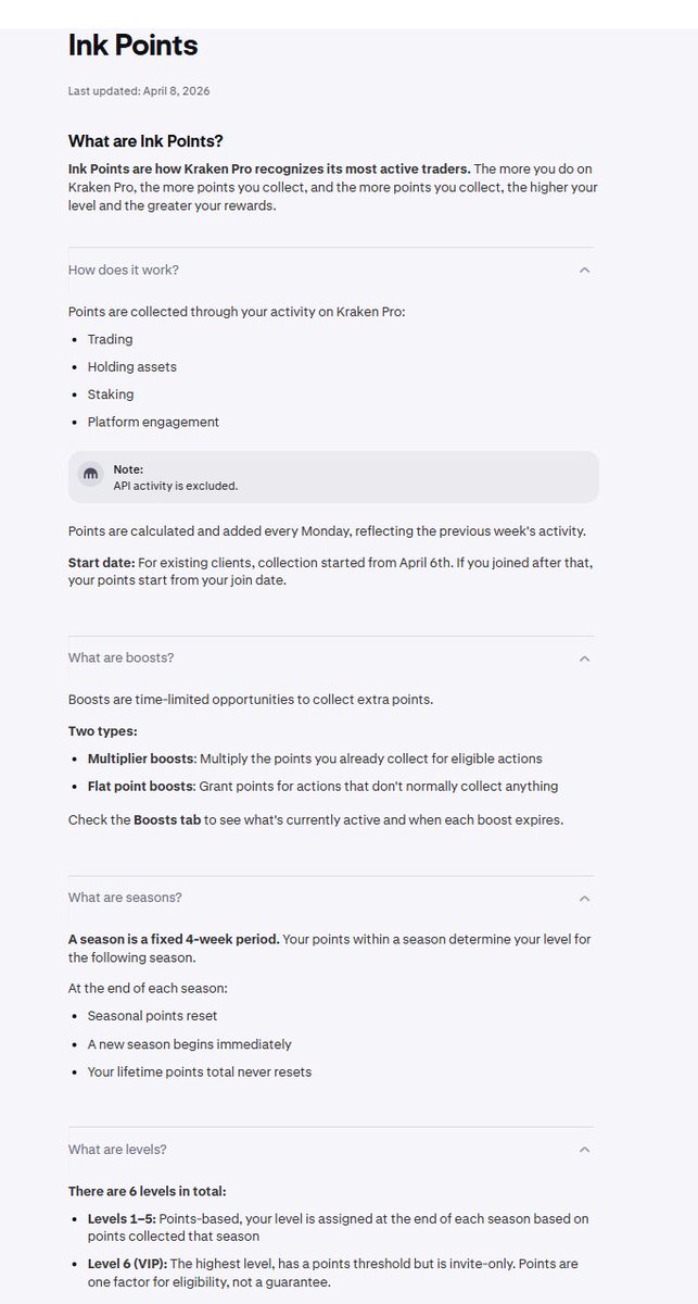 RationalGaze__'s tweet image. S1/W3 of $INK farming is on

Engage with @krakenpro  as you would with any other exchange, earn #INK points &amp;amp; position yourself for a future INK airdrop &amp;amp; TGE

Whoever signs up with the ref link:
proinvite.kraken.com/9f1e/vh8fbhah
&amp;amp; beats my week of Apr 13 score, gets $250 USDC !