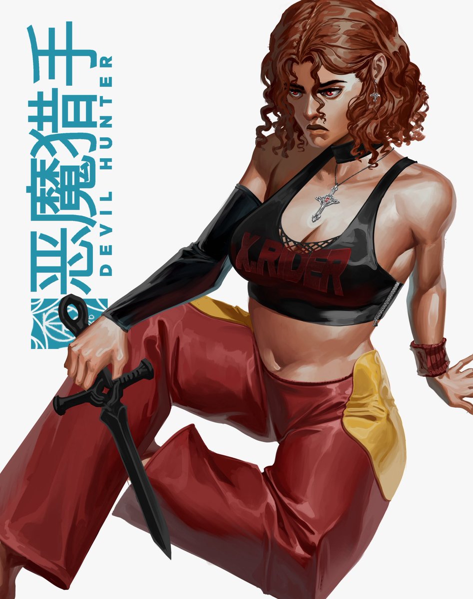 Art_of_Isaac's tweet image. Devil Hunters: Q'adiyah and Andrei'ah
Two of my OCs in a Personal world building project I'm working on. Getting better at this rendering thing and looking at some of Guweiz new stuff, decided to try it in the same style with these guys
#characterdesign #characterillustration