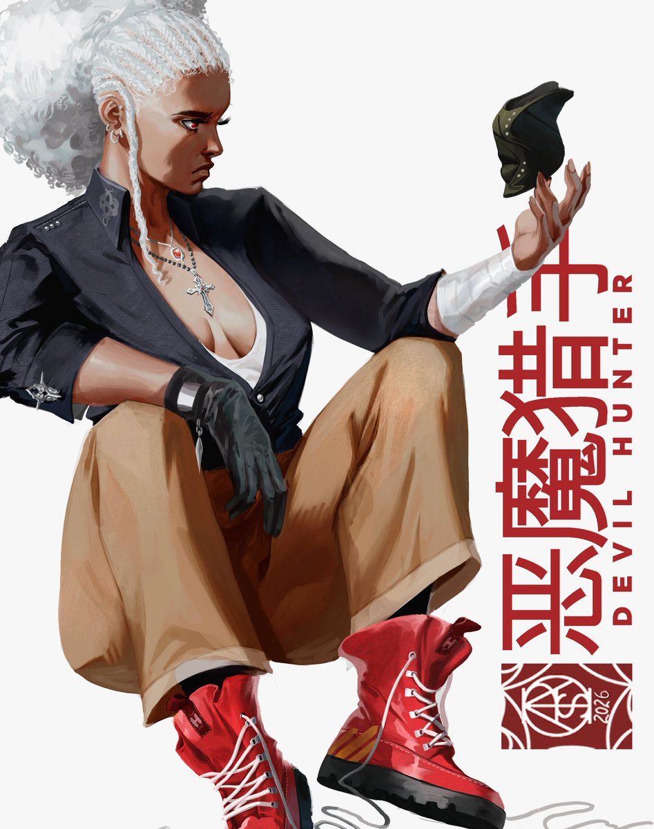 Art_of_Isaac's tweet image. Devil Hunters: Q'adiyah and Andrei'ah
Two of my OCs in a Personal world building project I'm working on. Getting better at this rendering thing and looking at some of Guweiz new stuff, decided to try it in the same style with these guys
#characterdesign #characterillustration