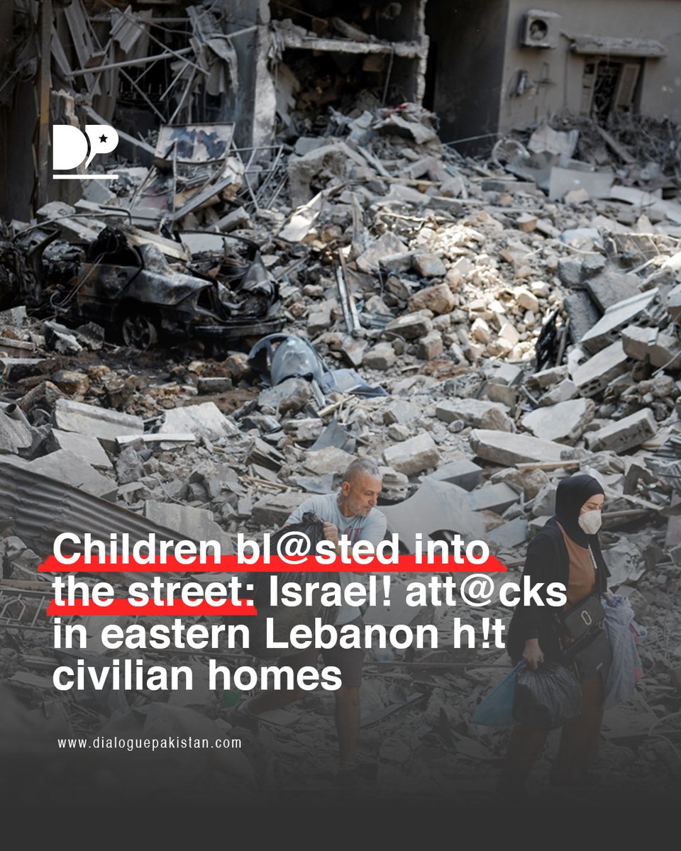 DialoguePak's tweet image. Al Jazeera reported that they found the b0dies of his landlord’s children bl@sted into the street after an Israel! air str!ke in Sohmor, in Lebanon’s Bekaa Valley.

dialoguepakistan.com/en/world/child…

#DialoguePakistan #Children #street #Israel #Attacks #EasternLebanon #civilianHomes