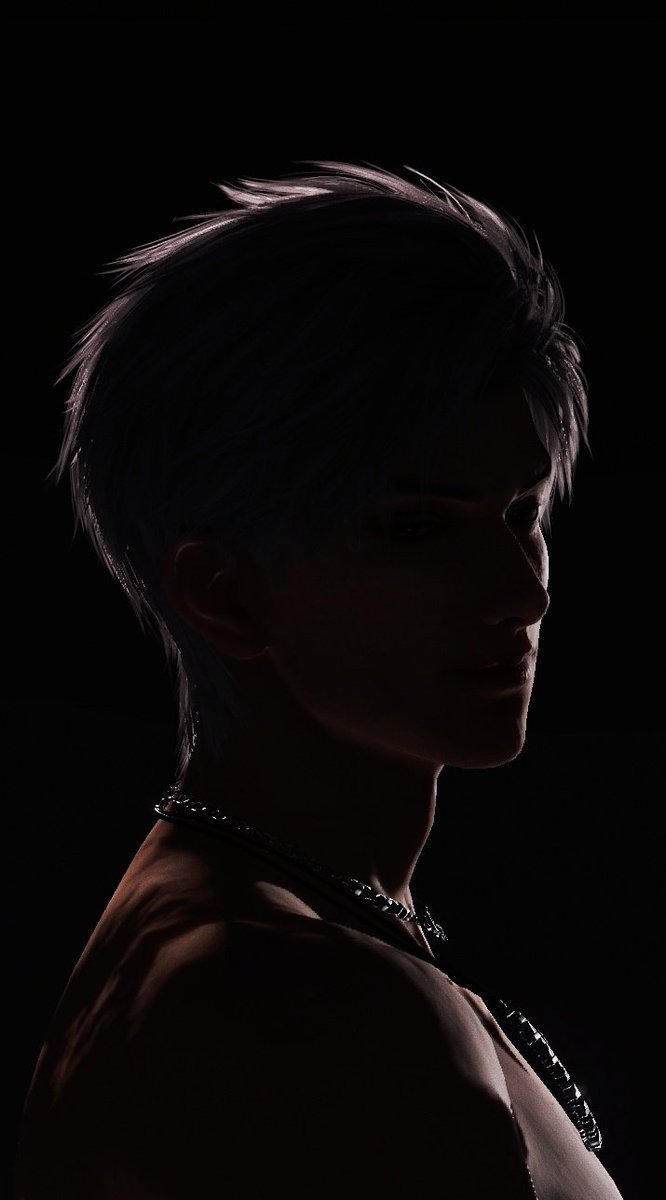 even his silhouette is handsome