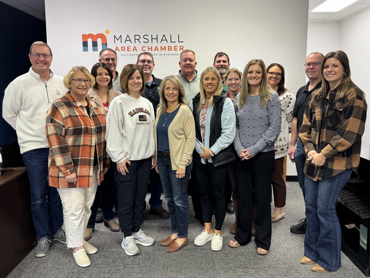 It's Volunteer Appreciation Day, so we're extending a great big THANK YOU to our Board Members &amp; Ambassadors for all you do for us at the Marshall Area Chamber! ❤️

😊Looking for ways to volunteer in the community? We have a list of active volunteer opportunities on our website!