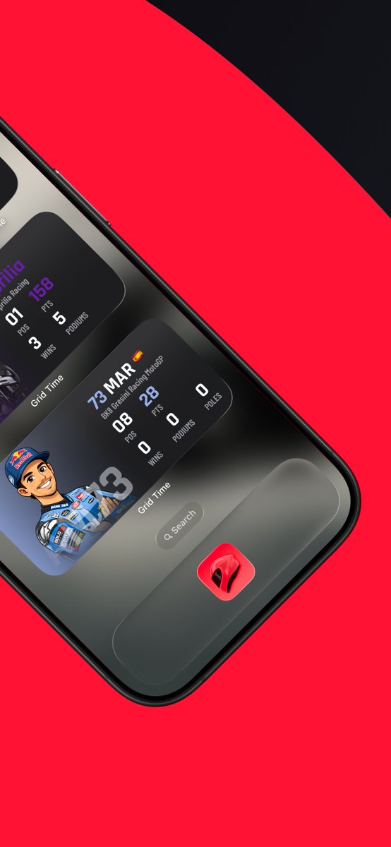 gridtimeapp's tweet photo. The cleanest of #MotoGP widgets, now on the #AppStore https://t.co/qkBMV0NuWH