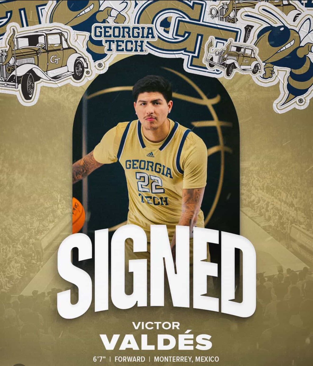 mexbasquet's tweet image. #MexBasquet 🇲🇽🏀 ¡Victor Valdés llega a @GTMBB!

Recordemos que estaba en Troy, donde era uno de los mejores jugadores del equipo, pero para la temporada que viene, que es su última en la #NCAA, decidió cambiar de aires para buscar consolidarse y poder entrar al Draft  @NBA 2027.