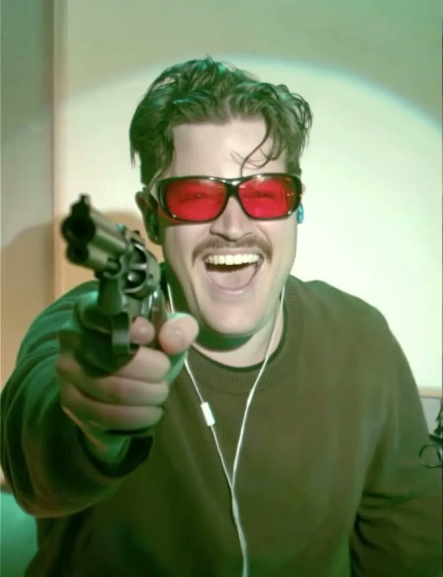 The first thing Jeff Dye sees when he enters the studio to do a show ...