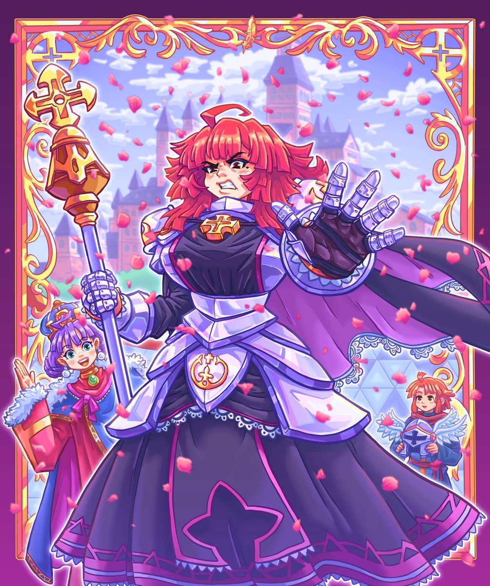 This guard won't let you approach the new queen ! Day 29 : Royalty #プリエ #エクレール #キュロット #Disgaeatober2024