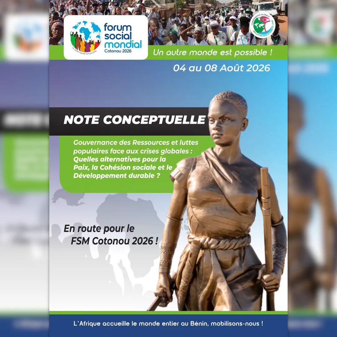 fsm2026cotonou's tweet image. 𝗙𝗦𝗠 𝗖𝗼𝘁𝗼𝗻𝗼𝘂 𝟮𝟬𝟮𝟲 : 𝗟𝗮 𝗻𝗼𝘁𝗲 𝗰𝗼𝗻𝗰𝗲𝗽𝘁𝘂𝗲𝗹𝗹𝗲 

Vous désirez avoir plus d'informations sur le #FSM #Cotonou 2026, n'hésitez pas à télécharger la note conceptuelle disponible sur le site. 
Le lien: fsm2026benin.org/note-conceptue… 

Inscrivez-vous pour participer.