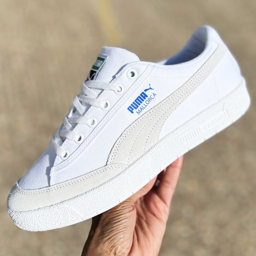 casualclassics's tweet image. Puma Mallorca is a must have style in a fresh, crisp white and perfect for your summer holiday plans. Available today: 80scasualclassics.co.uk/trainers-c12/p… #80scasualclassics #puma #trainers