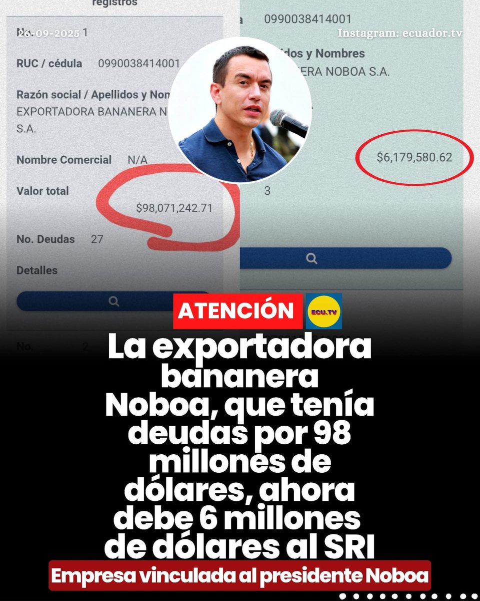 JavierGuaichaC's tweet photo. @DanielNoboaOk 🤣🤣 Cínico y ladrón, haciendo leyes a tu favor

#NoboaCorrupto #NoboaCobardeTramposo #NoboaNarco https://t.co/uS2Mi1CujQ