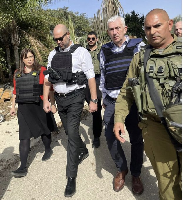 Dexy616's tweet photo. @zarahsultana "The Speaker of the House, Lindsay Hoyle, is pictured here visiting Israel with the Israeli ambassador, Tzipi Hotovely, during the genocidal war on Gaza.   He also boasts that his father, "MP Doug Hoyle, helped found Labour Friends of Israel." https://t.co/B8logrOHTs