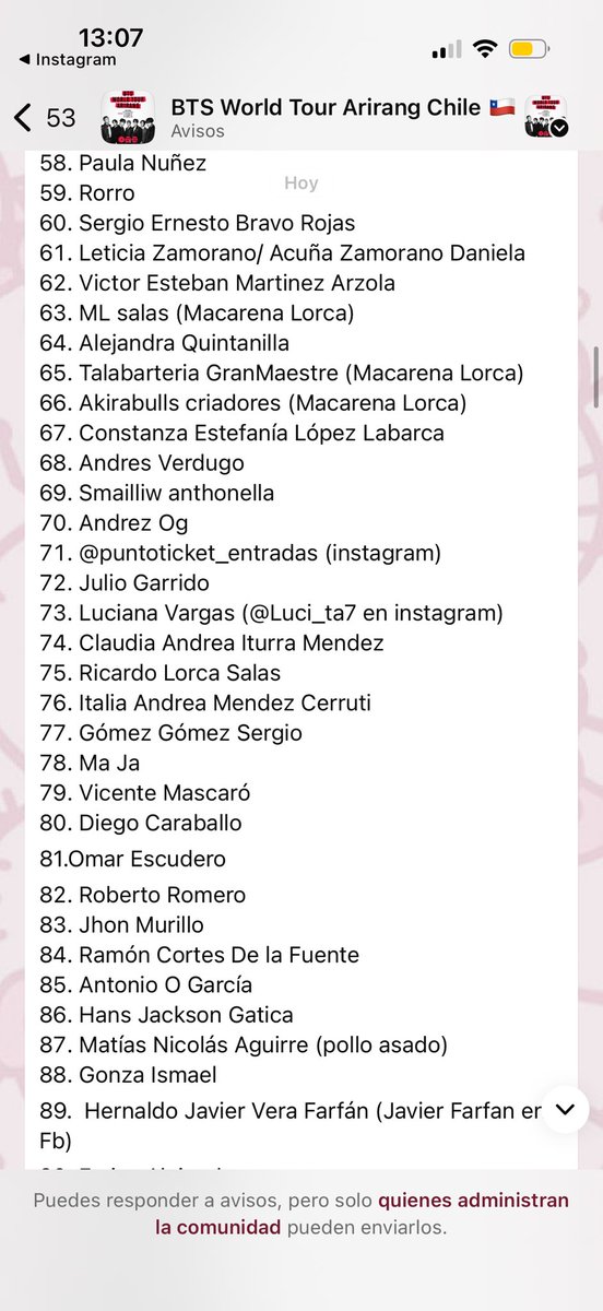 uvita! 🇨🇱 VERÁ A BTS tweet media