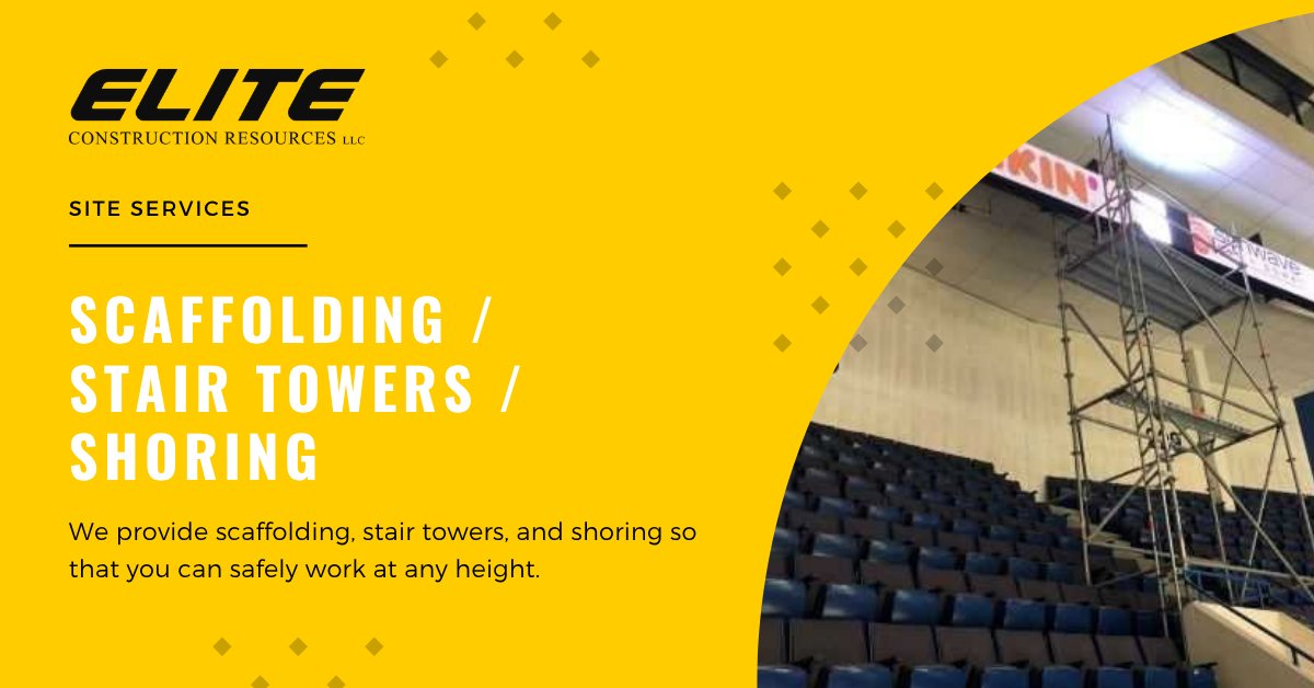 ELITECR_LLC's tweet image. Scaffolding ✅ 
Stair towers ✅ 
Shoring ✅ 
Delivered, installed, and ready for your next project. Let's get into gear, visit our website to get started — brnw.ch/21x1LEG

#constructionresources #constructionservices