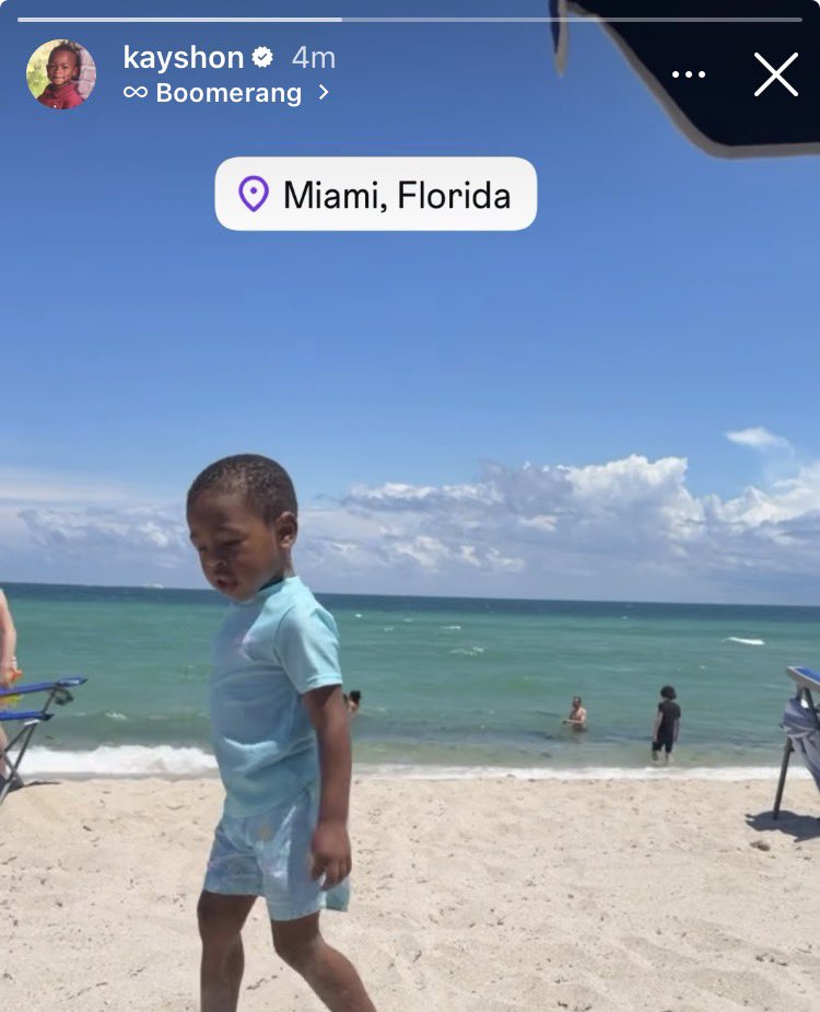 _JosephManning's tweet image. #Patriots WR Kayshon Boutte is not present for the first day of the voluntary offseason program, and is instead on a beach in Miami

(IG: kayshon)